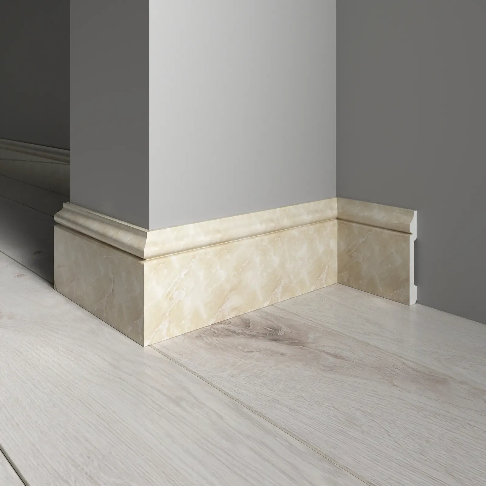 005-10 005-10 Плинтус Decor Dizayn широкий  79x13x2400мм Décor Dizayn