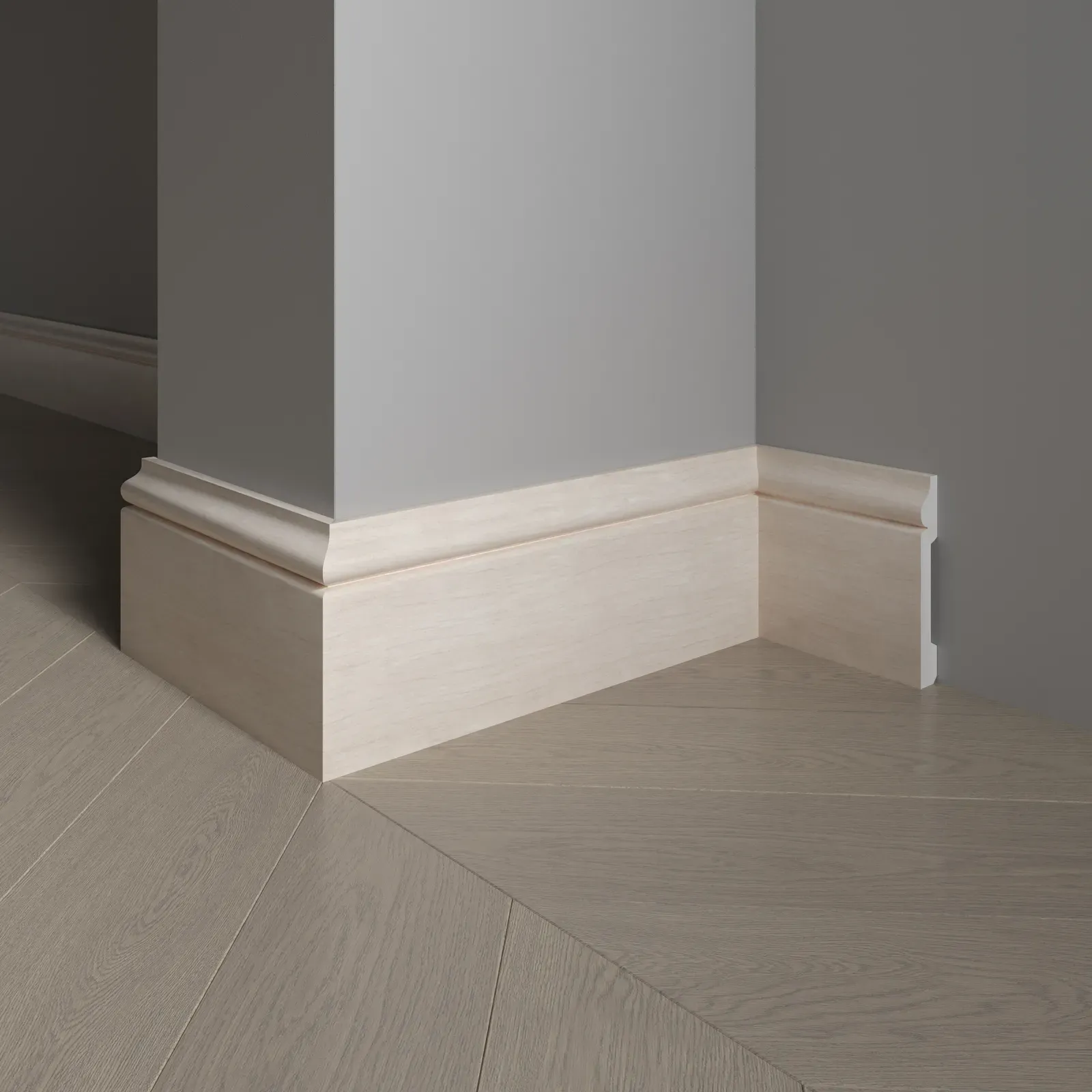 005-77 005-77 Плинтус Decor Dizayn широкий  79x13x2400мм Décor Dizayn