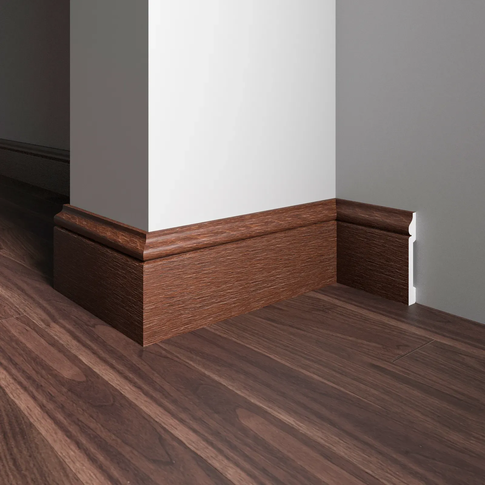 005-82SH 005-82SH Плинтус Decor Dizayn широкий  79x13x2400мм Décor Dizayn