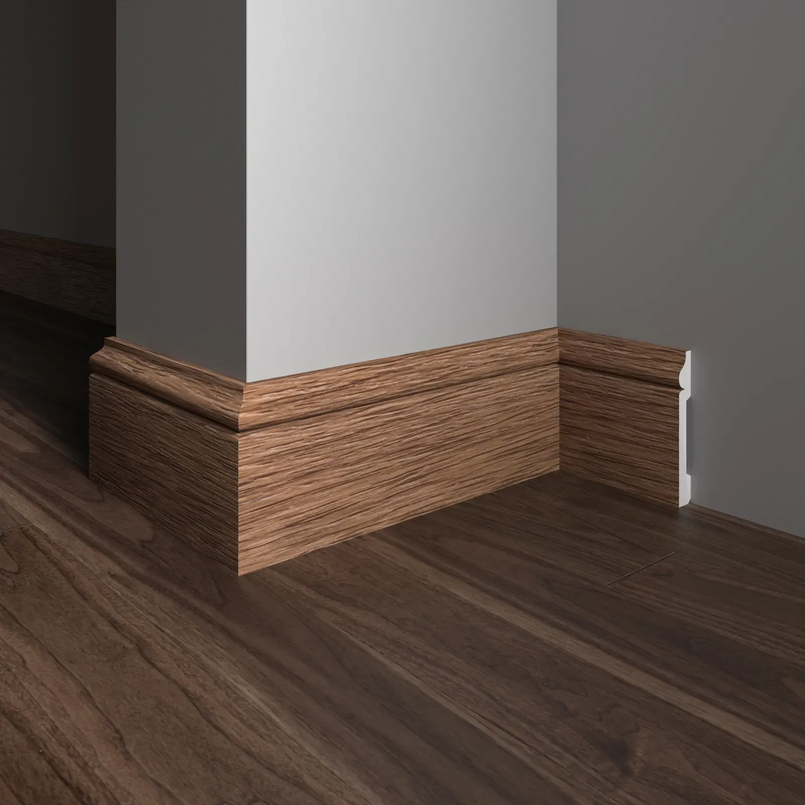005-83SH 005-83SH Плинтус Decor Dizayn широкий  79x13x2400мм Décor Dizayn