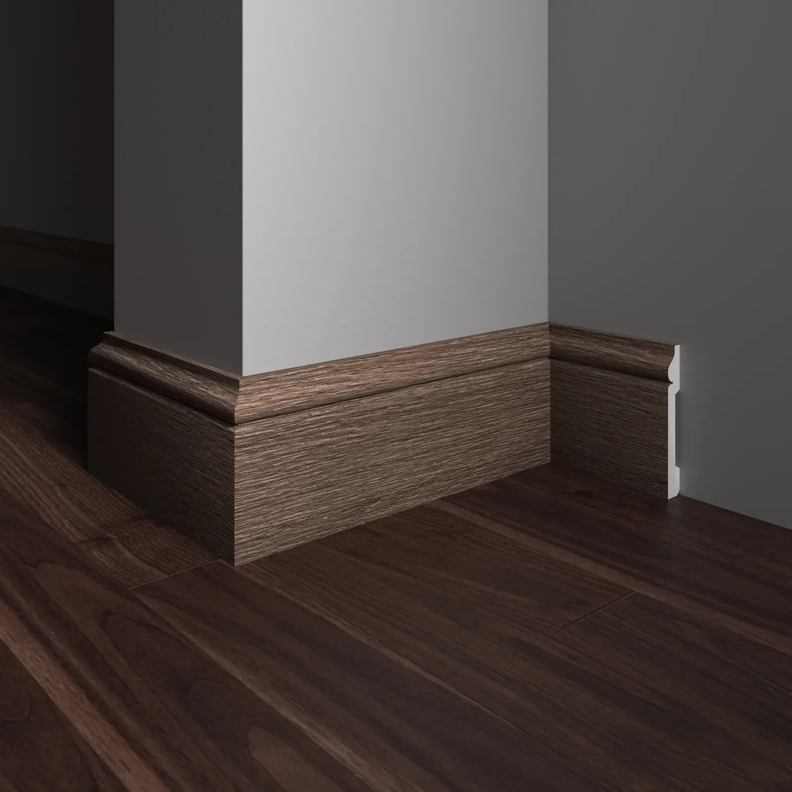 005-92SH 005-92SH Плинтус Decor Dizayn широкий  79x13x2400мм Décor Dizayn