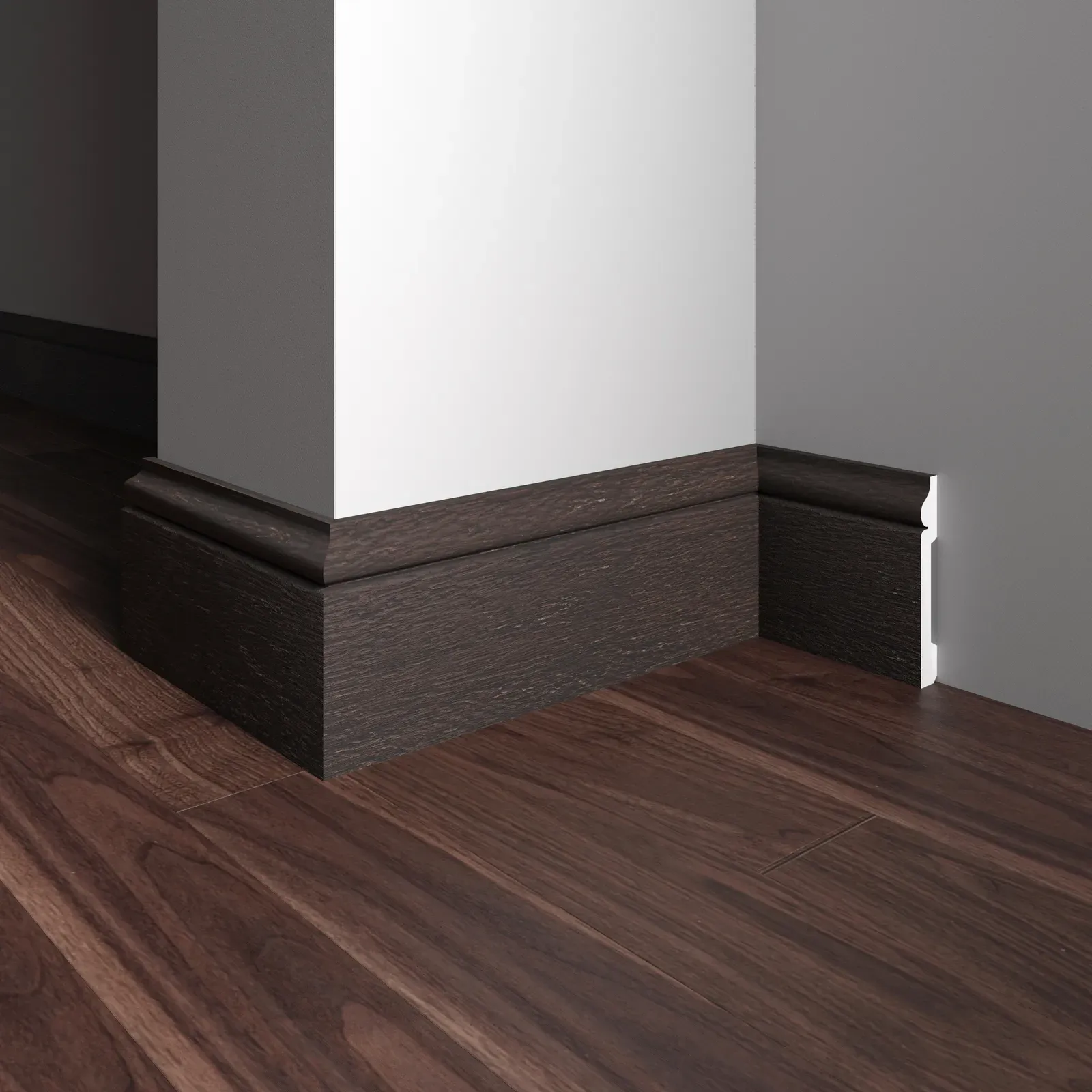 005-93SH 005-93SH Плинтус Decor Dizayn широкий  79x13x2400мм Décor Dizayn