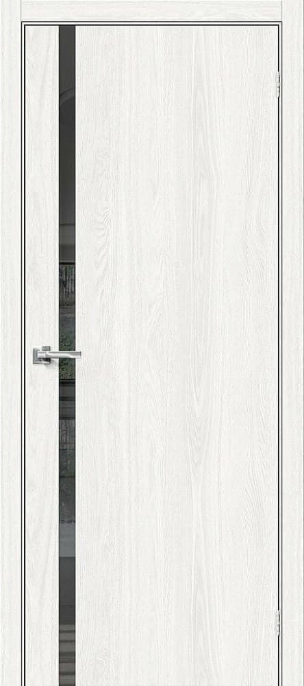 BRV-008-007-039 Межкомнатная дверь Браво-1.55 White Dreamline / Mirox Grey Bravo