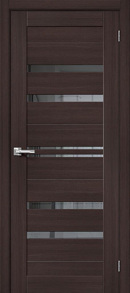 BRV-008-007-065 Межкомнатная дверь Браво-30 Wenge Melinga / Mirox Grey Bravo