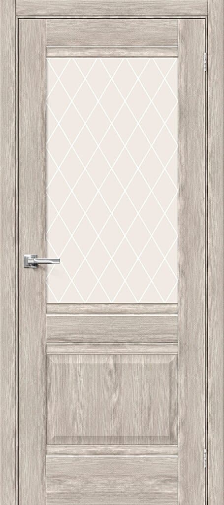 BRV-008-008-021 Межкомнатная дверь Прима-3 Cappuccino Melinga / White Сrystal Bravo