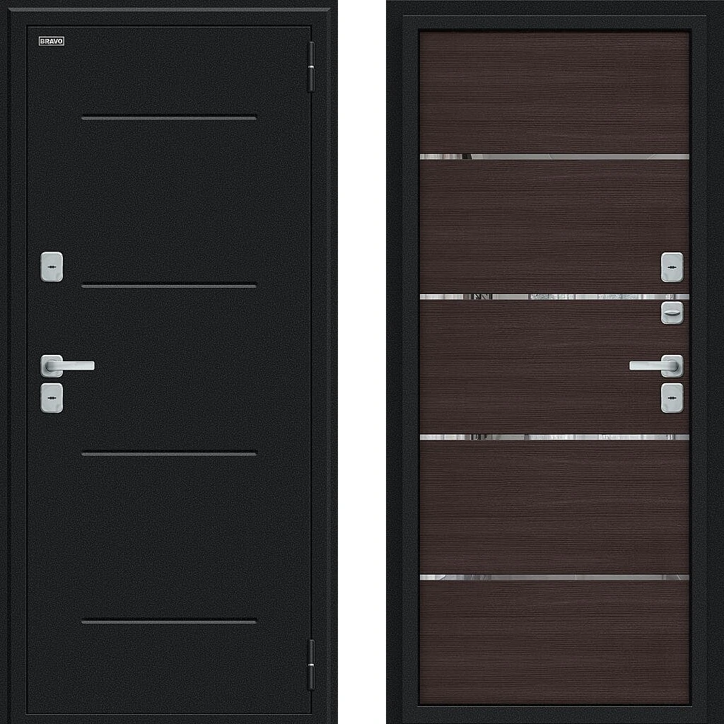BRV-021-003-002 Thermo Лайн/BChrome Букле черное/Wenge Melinga Bravo