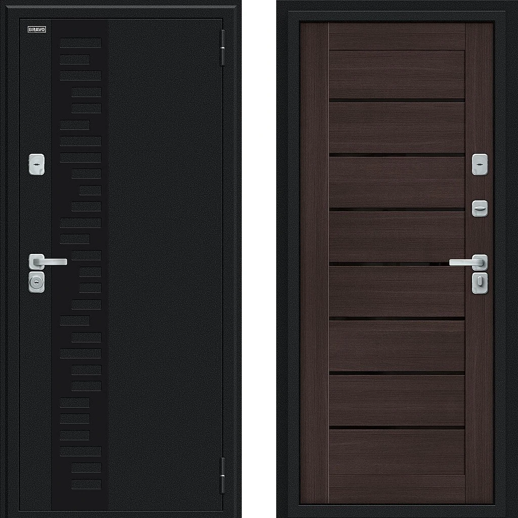 BRV-021-003-004 Thermo Техно Декор-2 Букле черное/Wenge Veralinga Bravo