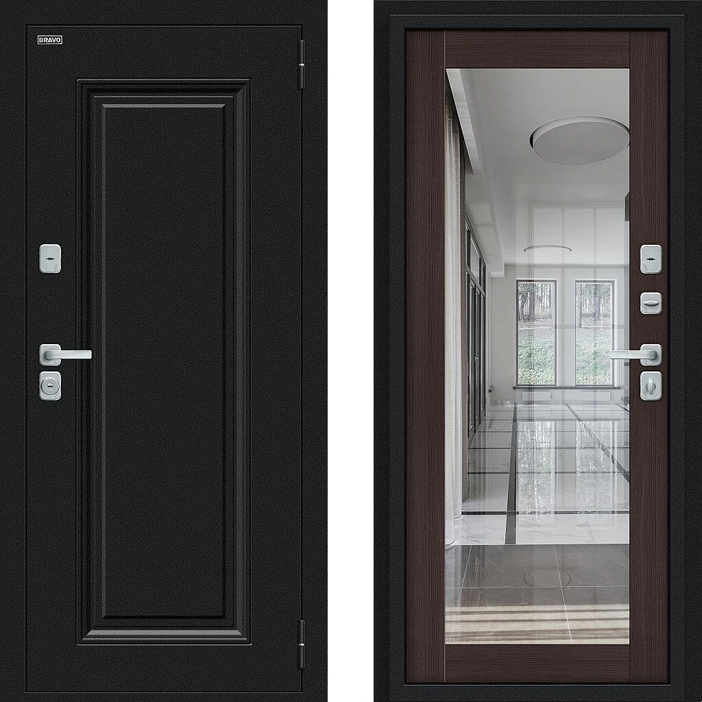 BRV-021-003-025 Thermo Флэш МФ/BChrome Букле черное/Wenge Melinga Bravo