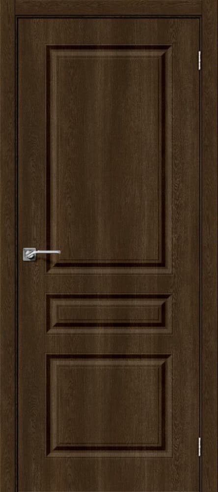 BRV-04-001-009 Межкомнатная дверь Скинни-14 Dark Barnwood Bravo