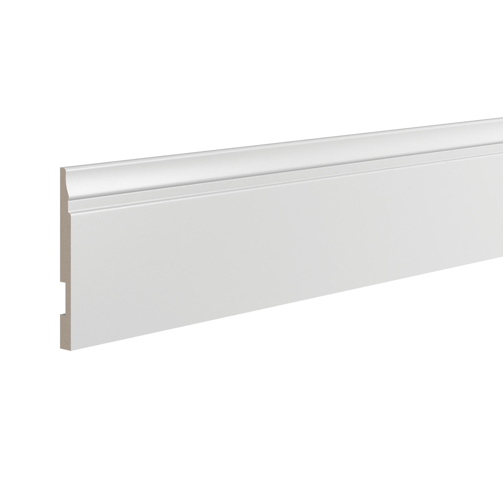 BASE 5214 P Напольный плинтус Ultrawood BASE 5214 P белый арт. (2000 x 133 12 мм.) Ultrawood