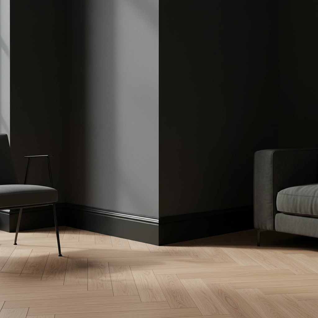 DD005 BLACK Напольный плинтус Décor Dizayn DD005 BLACK Décor Dizayn