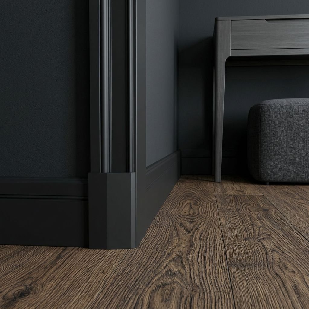 DD105 BLACK Напольный плинтус Décor Dizayn DD105 BLACK Décor Dizayn