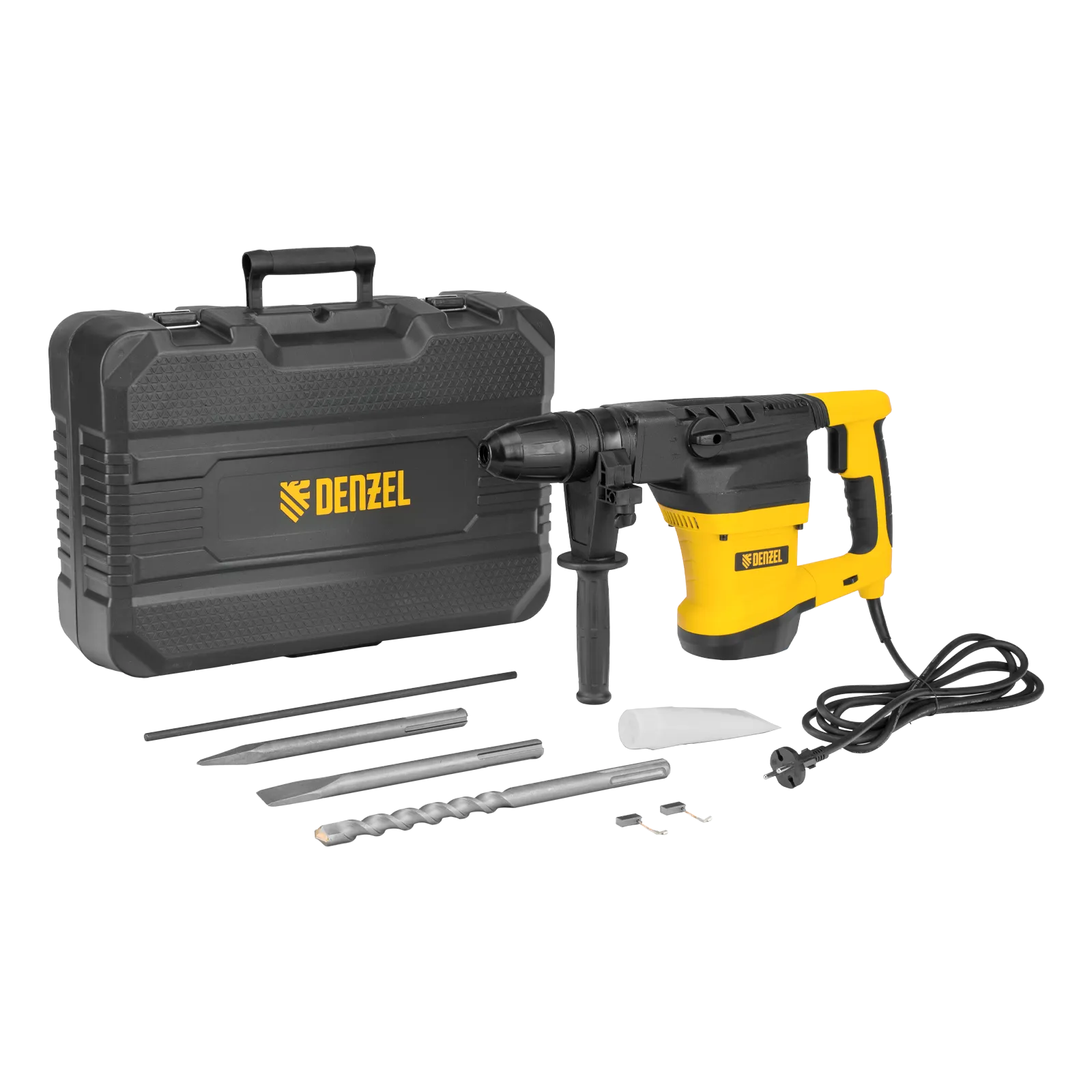26621 Перфоратор электрический DENZEL RHVB-1300-40, SDS-Max, 1300 Вт, 10 Дж, 2 реж. DENZEL