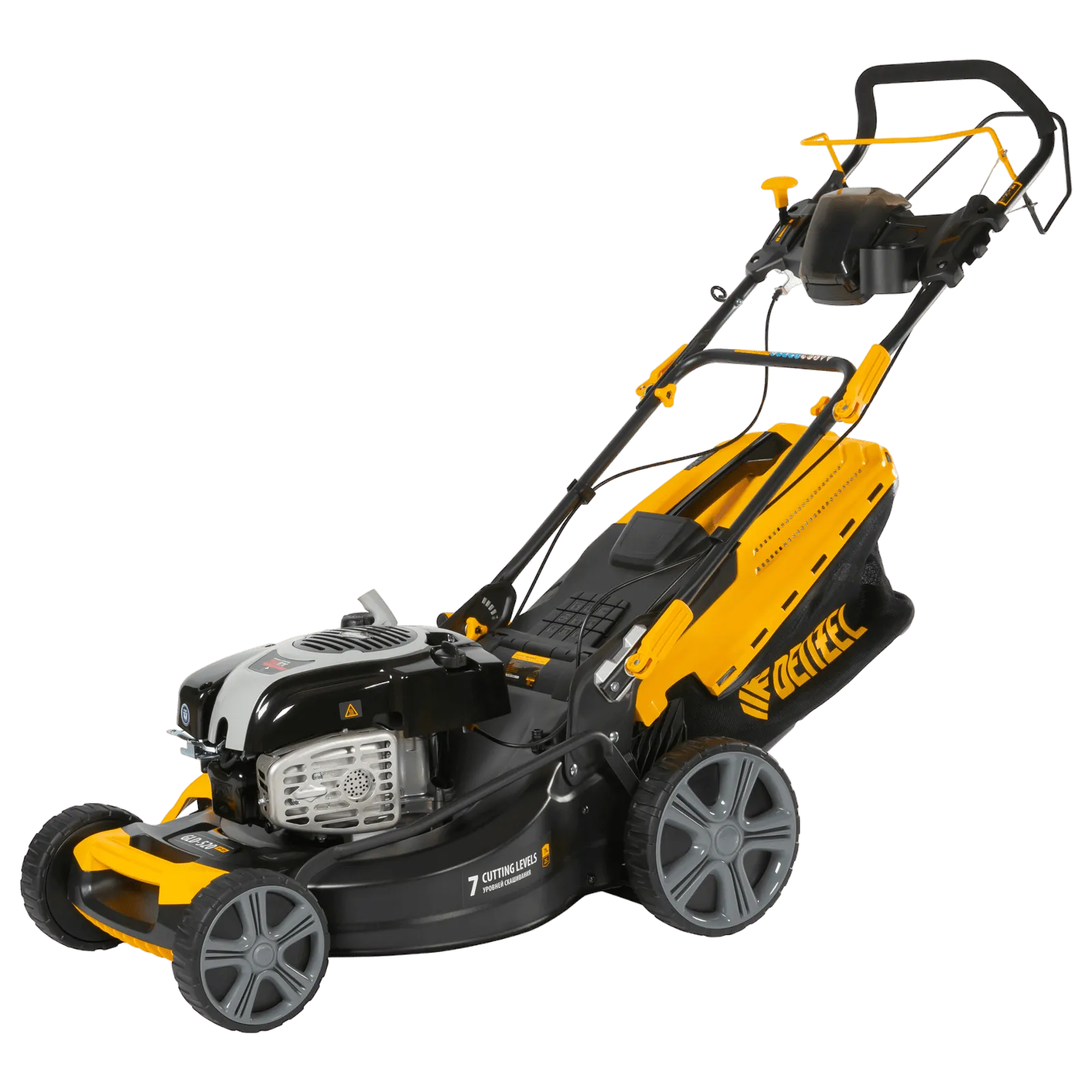 58807 Газонокосилка бензиновая DENZEL GLD-520SP-BS, 163 см3, Briggs Stratton, ширина 52 см DENZEL