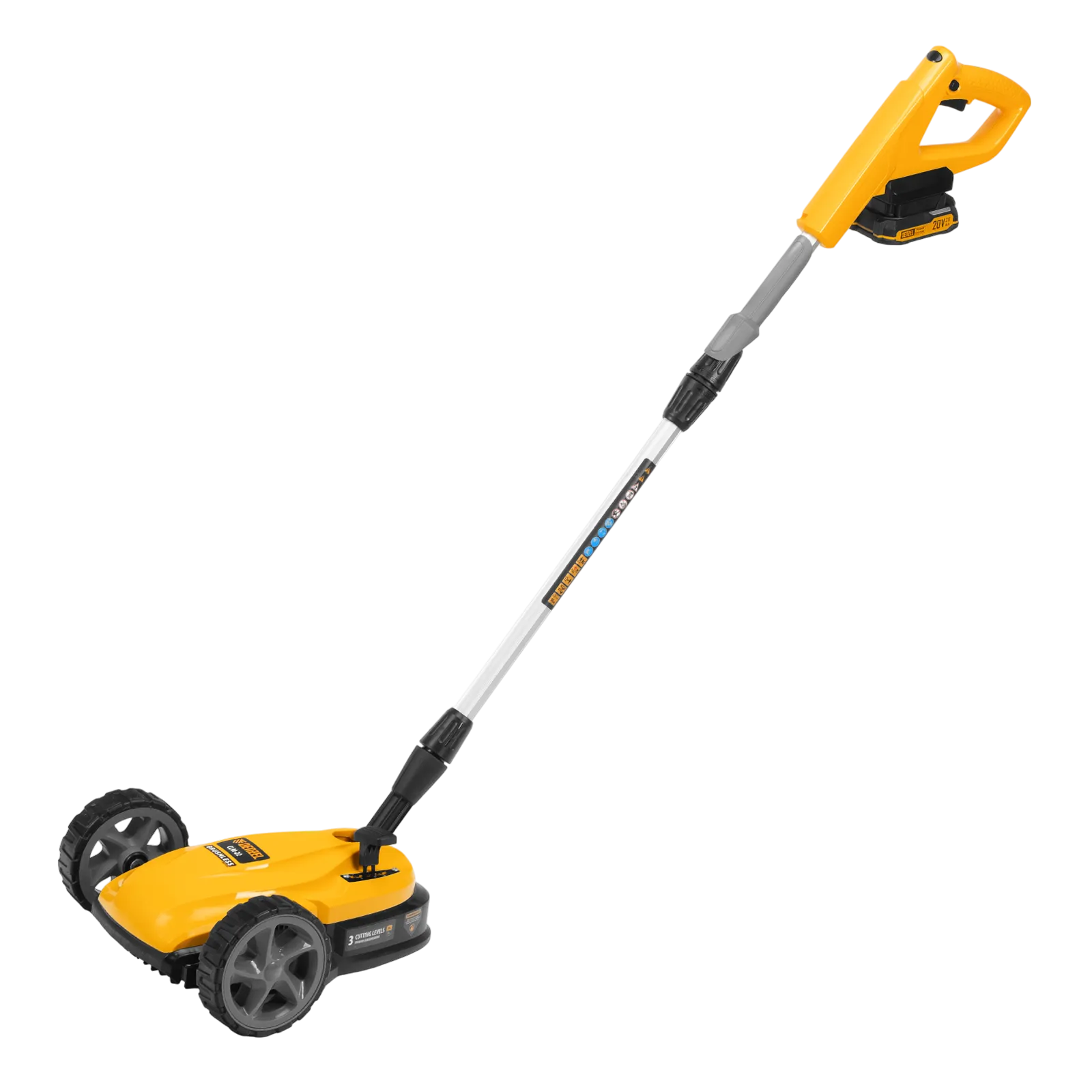 58860 Портативная аккумуляторная газонокосилка DENZEL CLM-22, Li-ion, 20В, 220 мм DENZEL