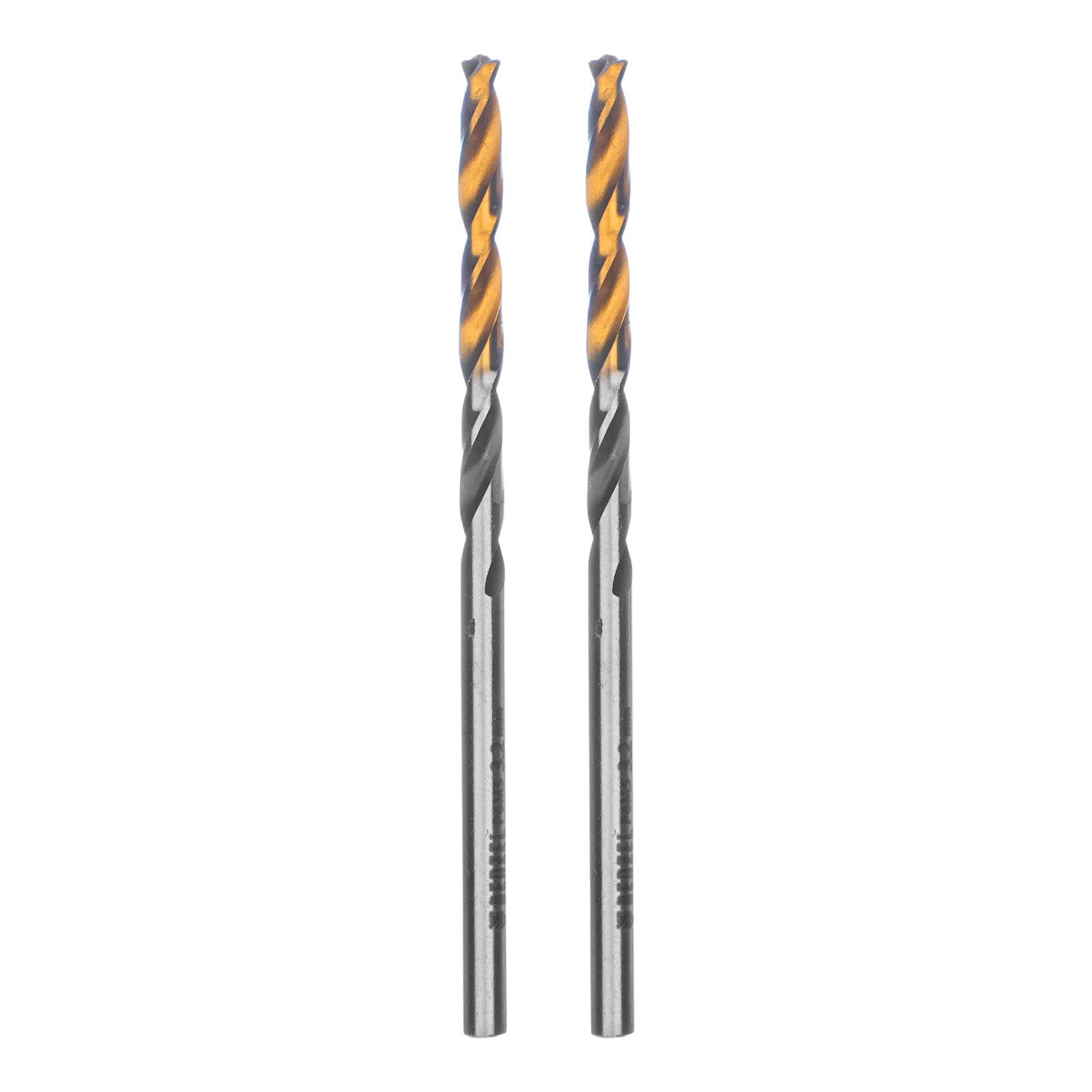 718269 Сверло спиральное по металлу DENZEL 3,2 x 65 мм, Р6М5, Golden Tip, многогранная заточка, 2шт. DENZEL