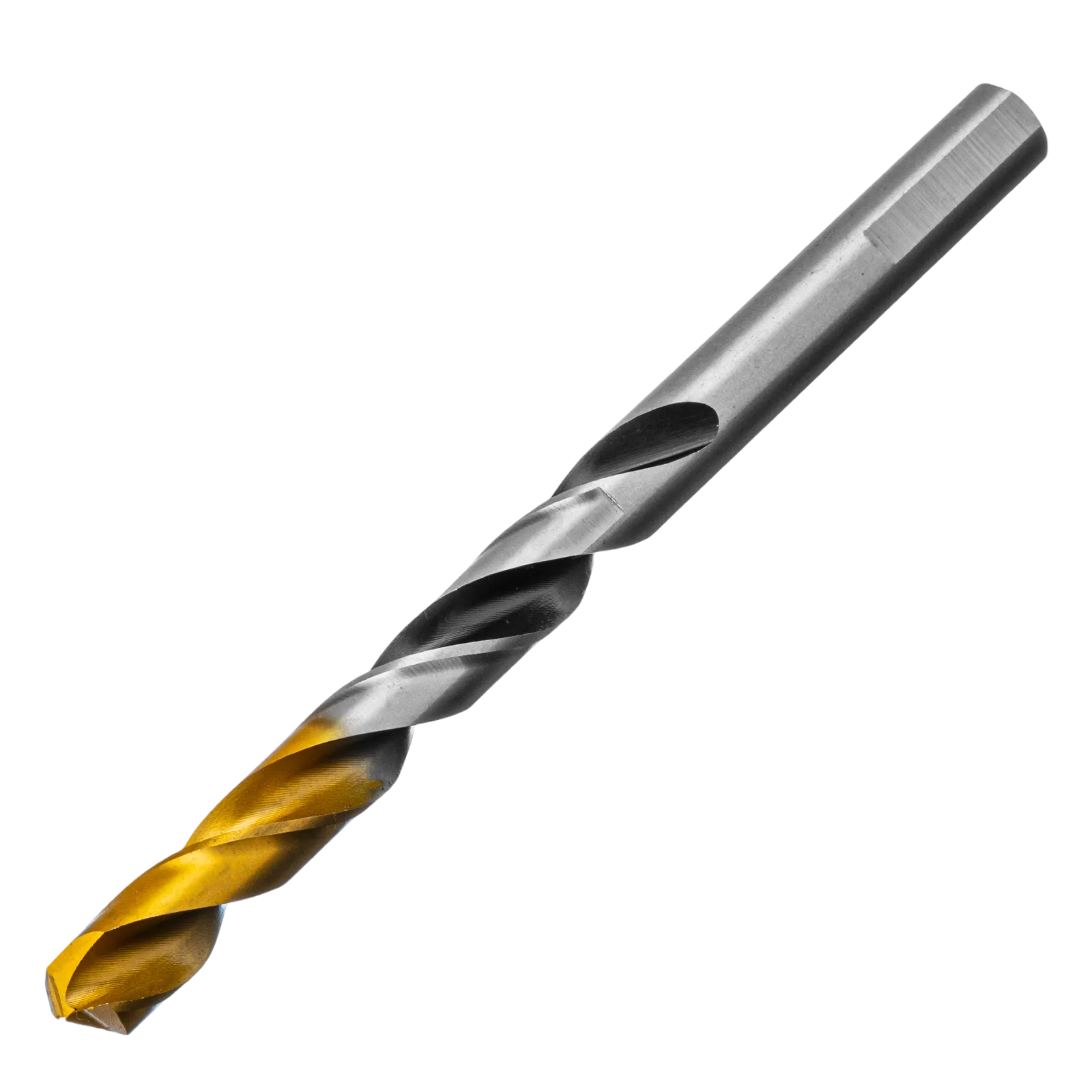 718283 Сверло спиральное по металлу DENZEL 8,5 x 117 мм, Р6М5, Golden Tip, многогранная заточка DENZEL