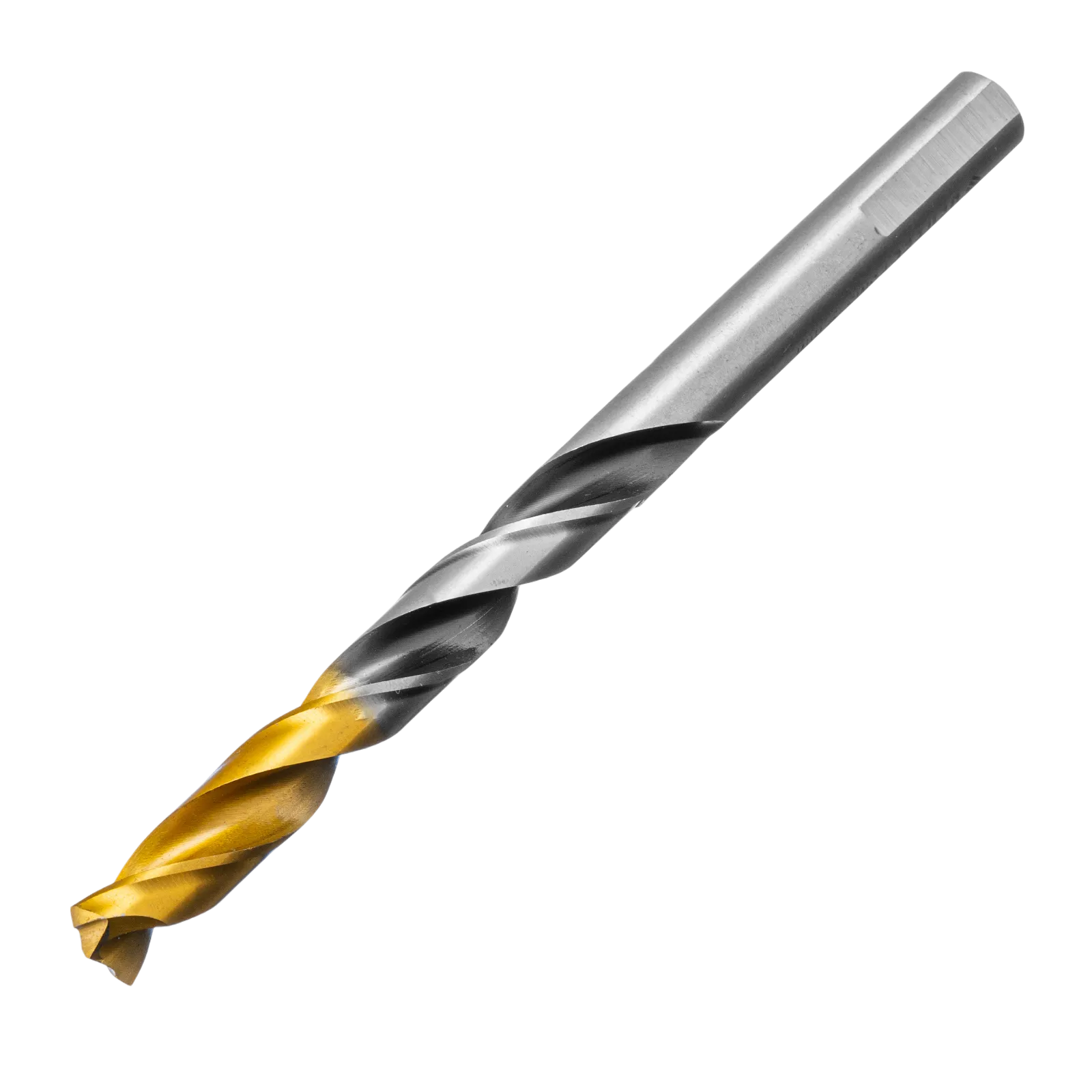 718284 Сверло спиральное по металлу DENZEL 9 x 125 мм, Р6М5, Golden Tip, многогранная заточка DENZEL