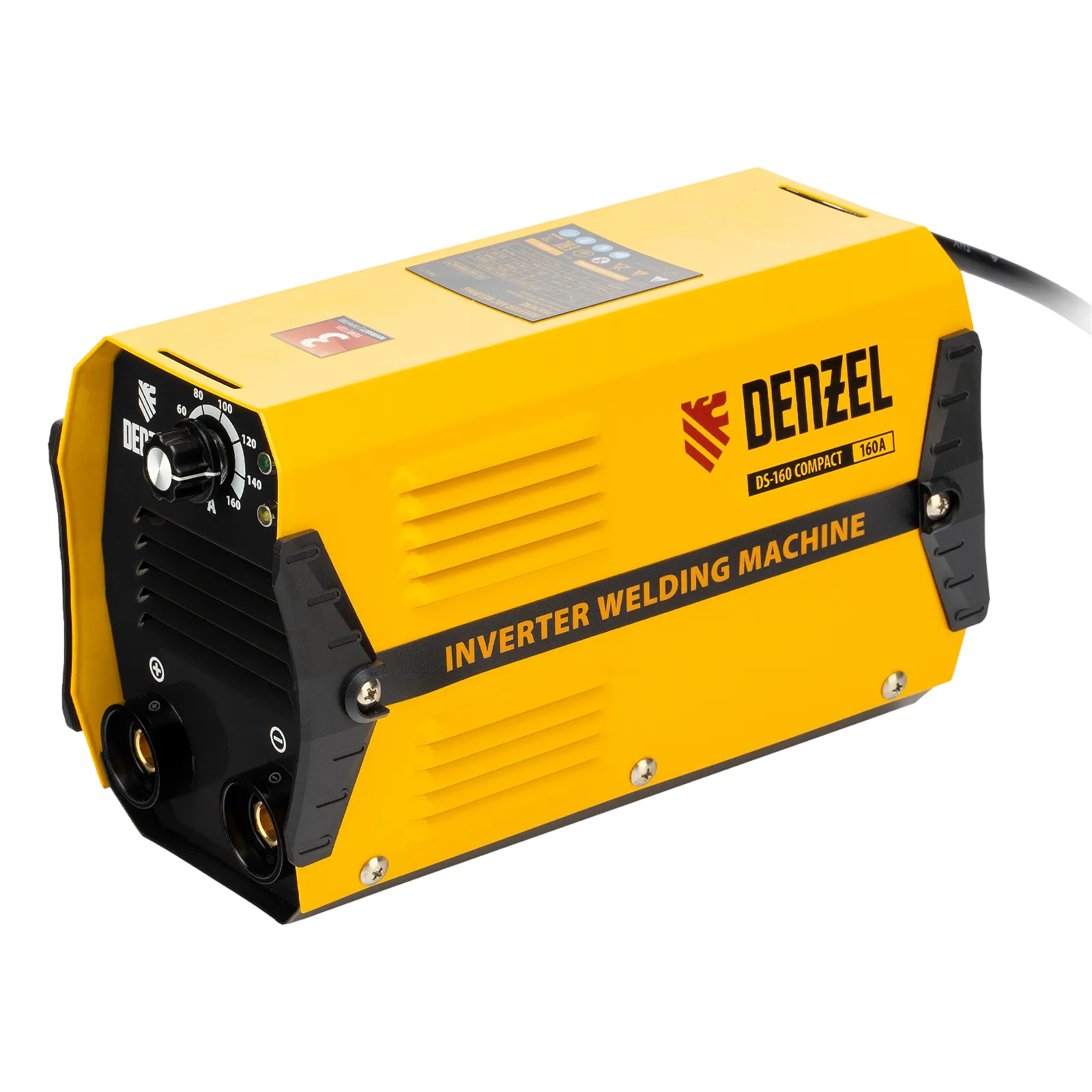 94371 Аппарат инверторный дуговой сварки DENZEL DS-160 Compact, 160 А, ПВ 70%, 1.6-3.2 мм DENZEL