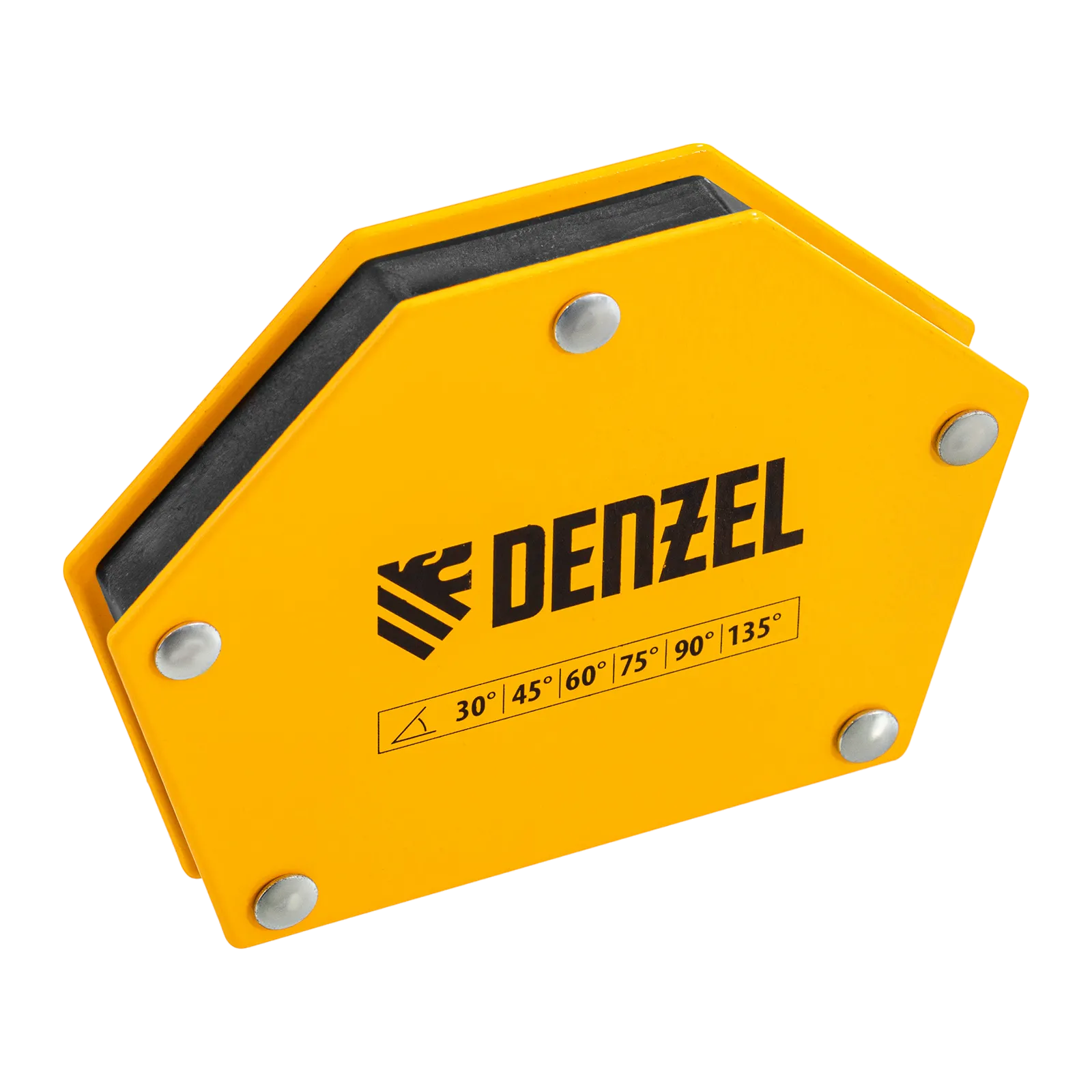 97554 Фиксатор магнитный DENZEL для сварочных работ усилие 50 LB, 30х45х60х75х90х135 град. DENZEL