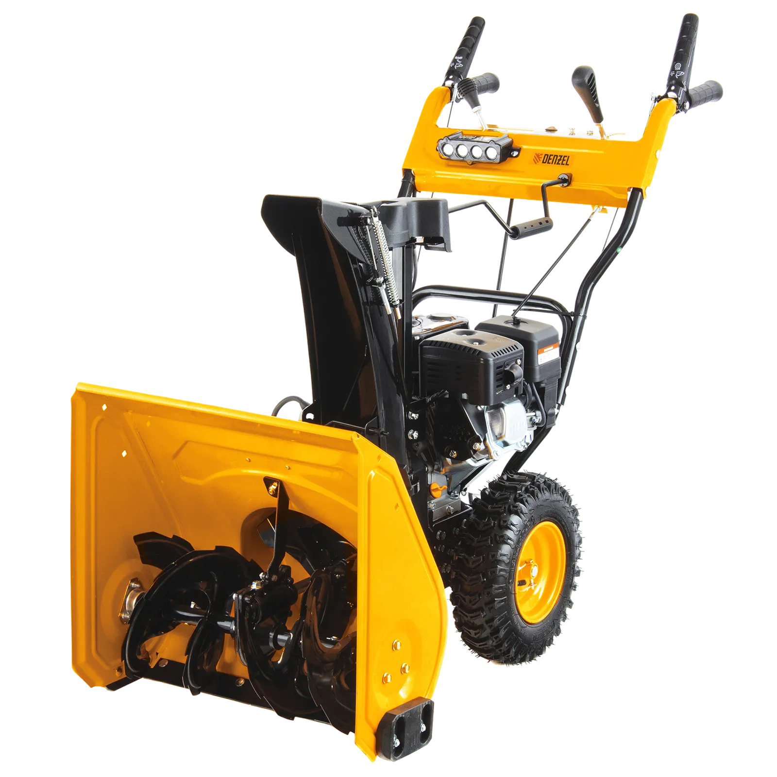 97602 Снегоуборщик бензиновый DENZEL SB 650 E, 6.5 л.с, электростартер, фара DENZEL