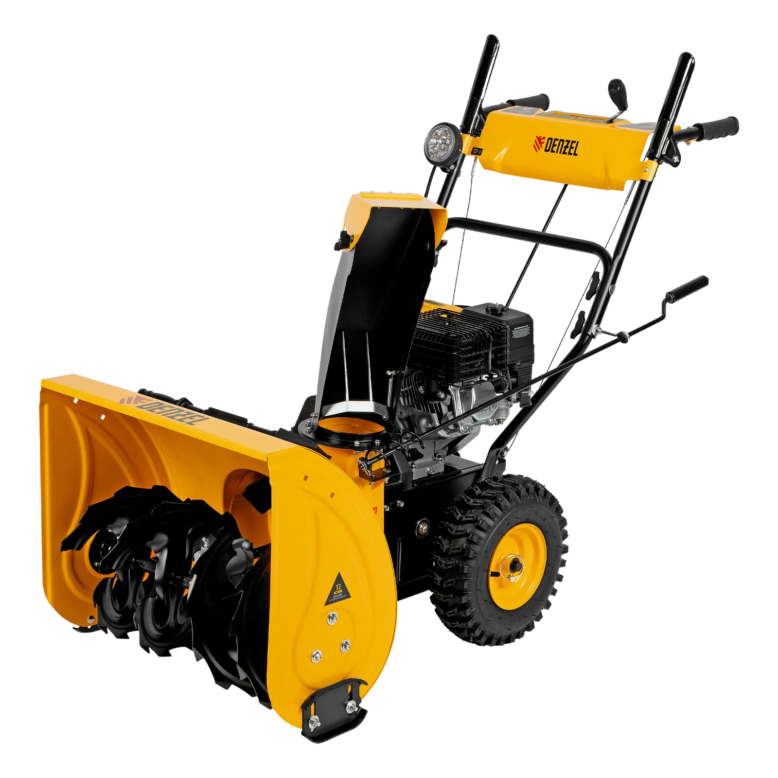 97653 Снегоуборщик бензиновый DENZEL SBM 610, 212 cc, ручной старт, фара DENZEL