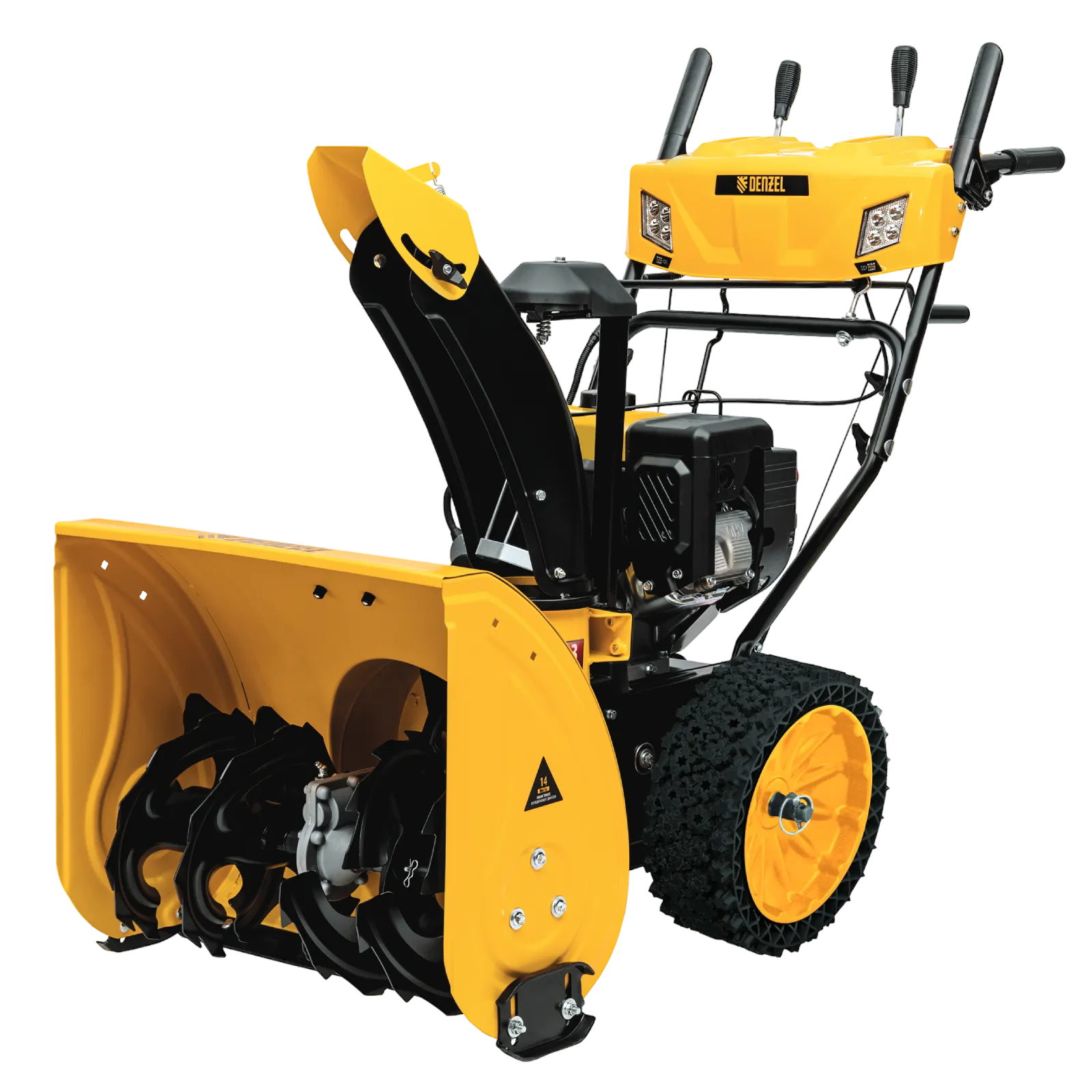 97654 Снегоуборщик бензиновый DENZEL SBM 610S PRO, 212 cc, электростартер, фара, обогрев DENZEL