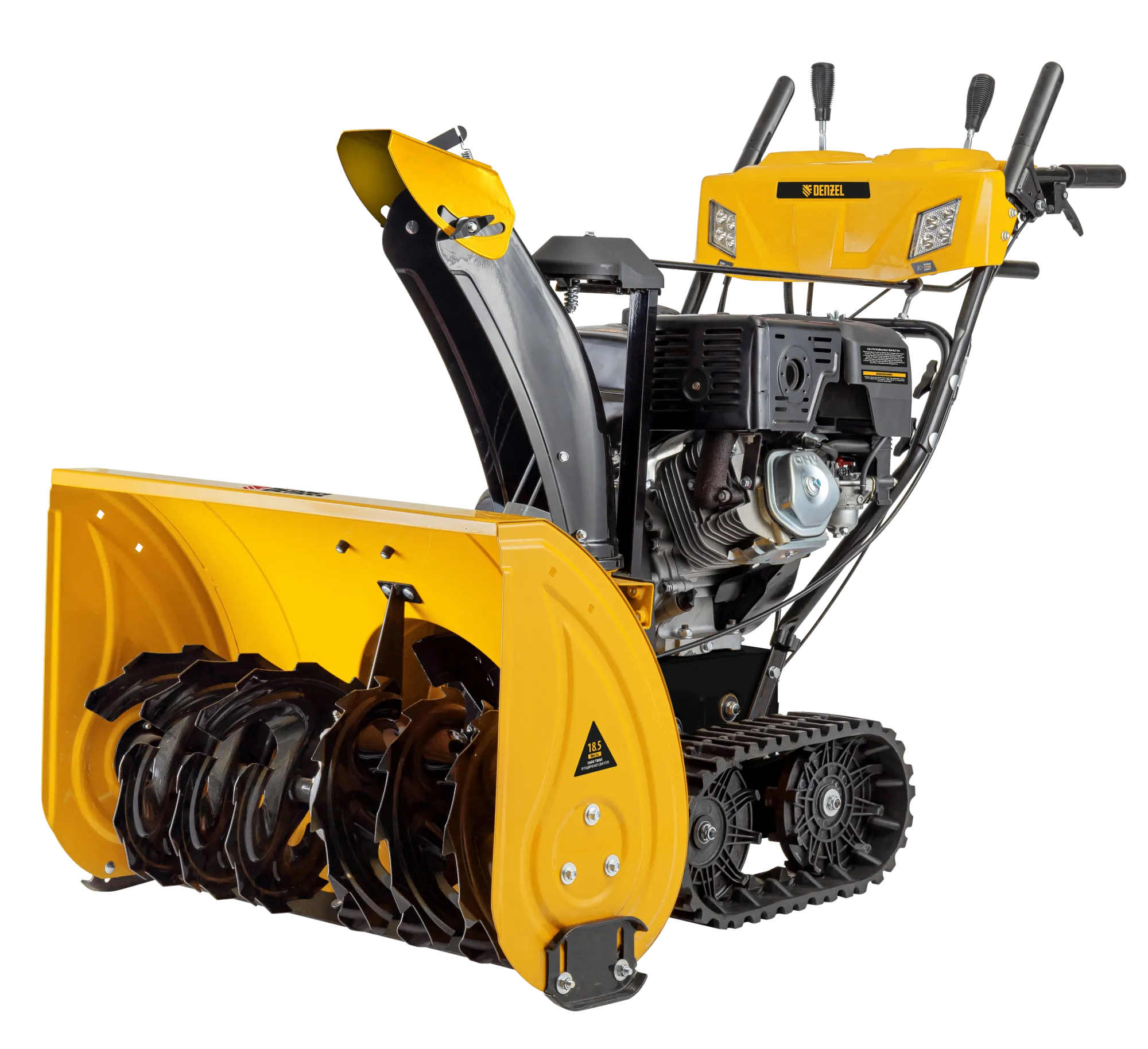 97656 Снегоуборщик бензиновый DENZEL SBL 711DT PRO, 420cc, гусеницы, эл.старт, блок. дифф. DENZEL