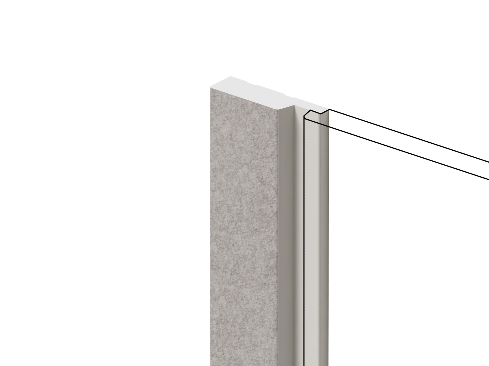 LF124AMP5 Финишный молдинг HIWOOD LF124A MP5 HIWOOD