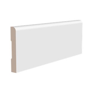 BASE 8012 P Напольный плинтус Ultrawood BASE 8012 P белый арт. (2000 x 80 12 мм.) Ultrawood